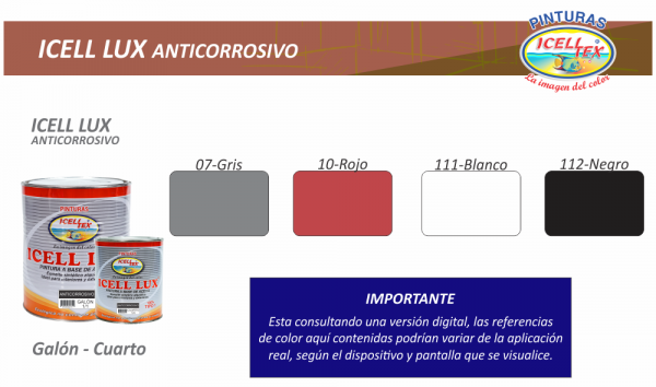 Icell Lux – Pintura Anticorrosiva (Octavo) - Imagen 2