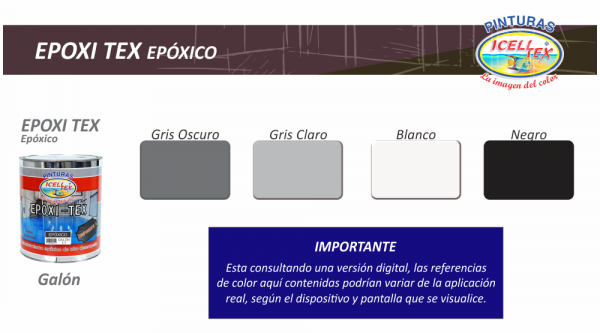 Epoxi tex – Pintura Epóxica (Galón) - Imagen 2
