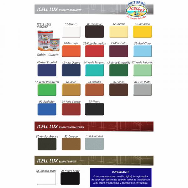 Icell Lux - Pintura Base aceite - Esmalte (Galón) - Imagen 2